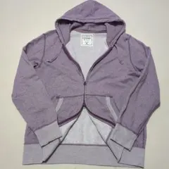 00s old uniqlo ダブルジップパーカー y2k グランジ　短丈 紫