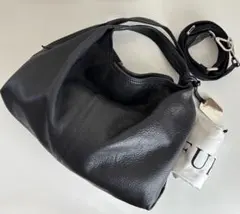 【美品】FURLAフルラ 2wayショルダーバッグ 本革 黒 正規保管袋付