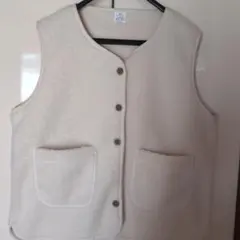 ②【新品未使用品】アイボリー ベスト XXL
