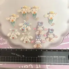 10個セット サンリオキャラクターズ デコパーツ ハンドメイド素材 ネイルパーツ