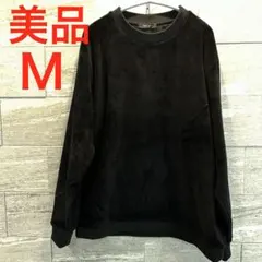 2着セット✨黒ベージュ　コムサイズム　クルーネック トレーナー ブラック