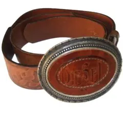 イタリア製　ディーゼル DIESEL　ウエスタンベルト　大型バックル　95CM