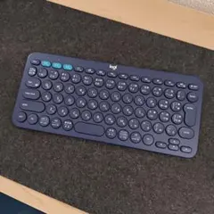 ロジクール K380 ワイヤレスキーボード Bluetooth接続　青　ネイビー