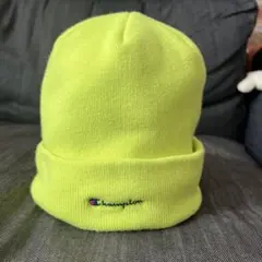Champion 蛍光イエロー ニット帽のサムネイル