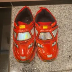 光る赤い車デザインのSHOCK LIGHTスニーカー18cm