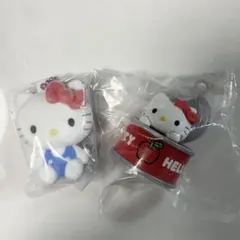 サンリオ キティ ふわわフロッキーマスコット カンキャラ 2種セット