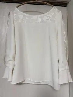 PROPORTION BODY DRESSING 上品レースブラウス ホワイト