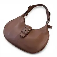 美品◎COACH コーチ ソーホー ホーボー ショルダーバッグ レザー キャメル