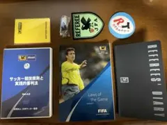 JFA サッカー　レフェリー　審判用品　警告カード　ノート　ホイッスル