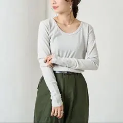 FREAK'S STORE フリークスストア ラメ Uネック ロングスリーブのサムネイル