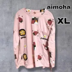 aimoha アイモハ 総柄 ルームウエア 長袖 ロンT XL