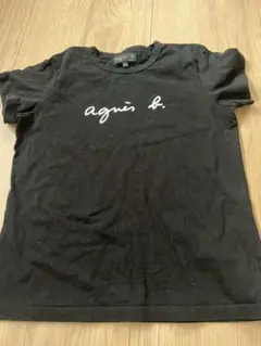 agnès b. ブラック Tシャツ
