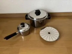 ビタクラフト　両手鍋21cm 宮崎製作所　片手鍋　12cm スチームプレートのサムネイル