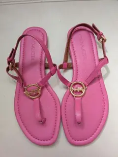 新品COACH コーチ サンダル ピンク ゴールド金具 Jazmin サンダルのサムネイル