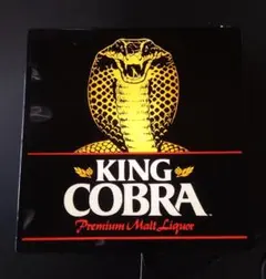 アンハイザー・ブッシュ　バドワイザー　キング・コブラ　80年代電飾看板