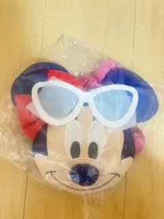 ミニーマウス サングラス付きポーチ