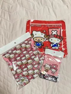 【サンリオコラボ‼️】ワンピース ハローキティ セット ハンカチ 巾着 コラボ