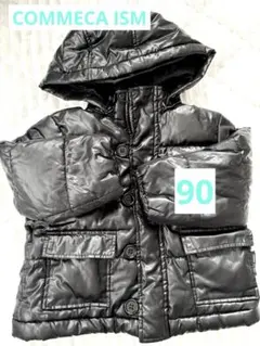 COMME CA ISM 黒 ダウンコート 90サイズ