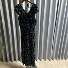 BANANA REPUBLIC ドット柄ノースリーブワンピース M