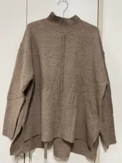 SENSE OF PLACE ストレッチセンターシームセーター モカ