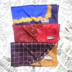 【新品未使用 値下げ】renoma レディース ハンカチ 3枚セット