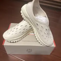 新品HUNTER ハンター TRAVEL FLOW SHOE white 白26のサムネイル