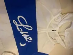 Luz フード付きピステ 青白　ルースイソンブラ　ウィンドブレーカー　used