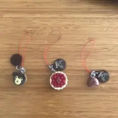 ペコちゃんスイーツデザイン ストラップ 3個セット