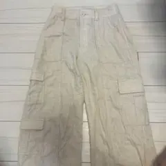 ホリスター ベージュ カーゴパンツ サイドポケット付き