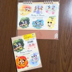 ミッキー　ミニー　ディズニー　2026年　スケジュール帳　卓上カレンダー