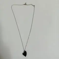 リーフモチーフ ネックレス ブラックマット フランス製 Neckless 