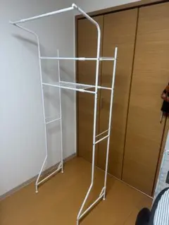 スリムランドリーラック　幅61-82×奥行53×高181cm HSR-2WH