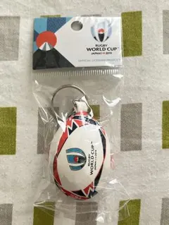 【日本代表】ラグビーワールドカップ2019公式品　ラグビーボール型キーホルダーのサムネイル