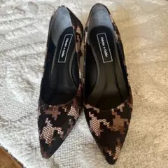 Odette e Odile カモフラージュハイヒール