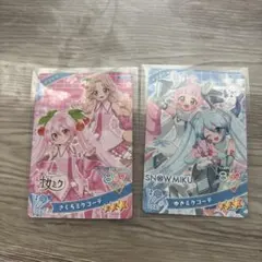 アイプリ ひまり たまき 桜ミク 雪ミク カードセット