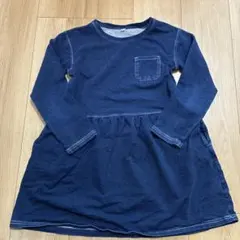 ネイビー 長袖ワンピース 130センチ