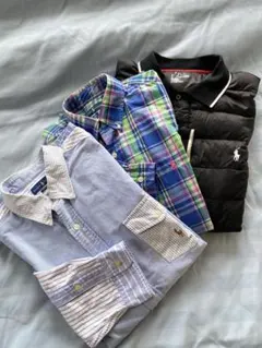 【ラルフローレン】ボタンダウン シャツ ダウン ジャケット