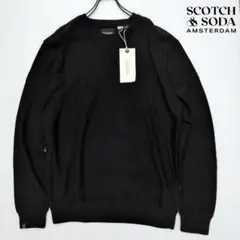 新品 SCOTCH&SODA コットンニット セーター 黒 XXL 2XLのサムネイル