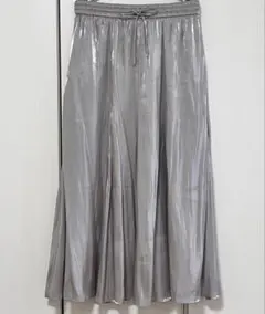 【GLOBAL WORK 】エアリーリラックスシャイニースカート