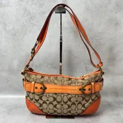 COACH Soho Signature Hobo Bag Y2K Orange