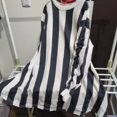 BREEZE　ストライプ長袖ワンピース 　１３０センチ