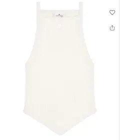 Courrèges ポインティ リブニットトップのサムネイル