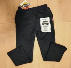 【新品未使用】moujonjon ストレッチ　パンツ ネイビー 　あったかパンツ