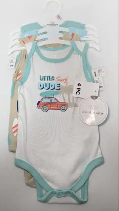 Koala Baby ノースリーブ ロンパース 4枚セット サーフ