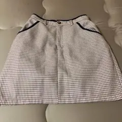 チェック柄タイトスカート ウエスト68-77cm Lサイズ