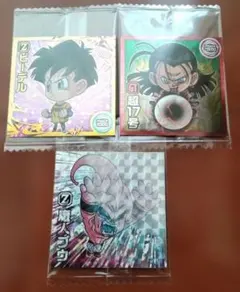 ドラゴンボール超戦士シールウエハース超 魔人ブウ ビーデル 超17号 3枚セット