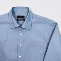 【パーソンズ】Lサイズ 41 ブルー シャツ PERSON'S 洋服の青山のサムネイル