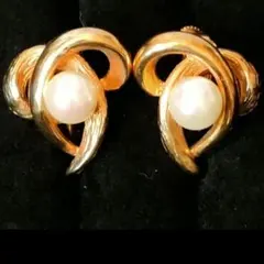 VENDOME パール アシンメトリー vintage イヤリング f32