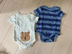 【美品】GAPロンパース2点セット くまけつ 50-60