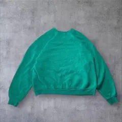 USA古着 90s 無地スウェット ラグラン 短丈 ノームコア Y2k 80s